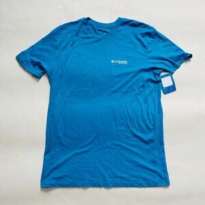 Columbia Sportswear PFG Mens size L Blue Performance Fishing gear S / S T-shirt
